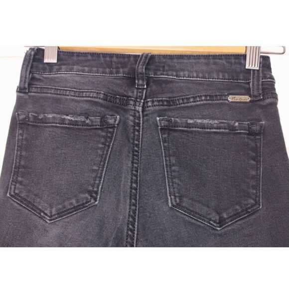 KanCan Signature High-Rise Distressed Black Skinny Jeans (Sz 24) - Picture 6 of 7